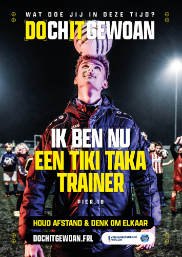 A3 Poster: Ik ben nu een tiki taka trainer.