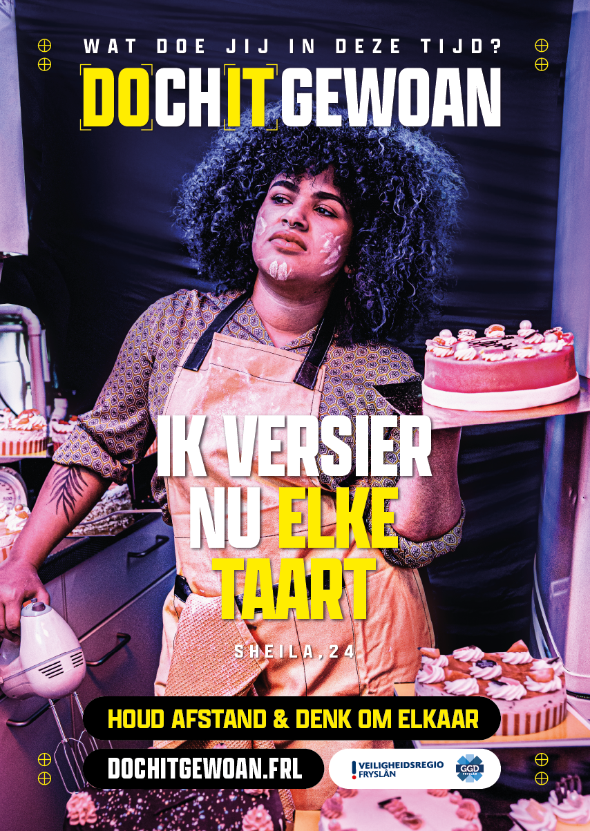 A3 Poster: Ik versier nu elke taart.